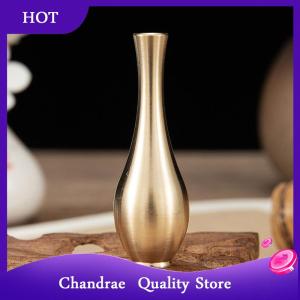 [Chandrae] แจกันทองแดงบริสุทธิ์ทองตกแต่งห้องนั่งเล่นโบราณแจกันดอกไม้ที่ไม่ซ้ำกัน