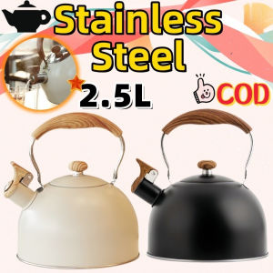 1L~5L Stainless Steel Whistling Boiling Pot High Quality Universal Kettle with Wooden Handle