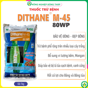 Thuốc Trừ Bệnh DITHANE M-45 80WP – Thuốc trừ bệnh phổ rộng trên nhiều loại cây trồng có bổ sung vi lượng Kẽm và Mangan (Gói 1Kg)