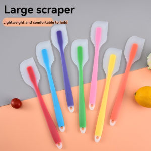 28cm Translucent Silicone Spatula Cream Cake Spatula Food Grade Baking Tools Integrated Spatula