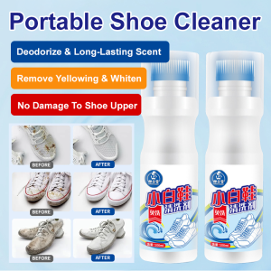 🥳Hot Sale🥳Household Multifunctional Cleaner White Shoe Cleaner Whitening Agent White Shoes Cleaner Strong Stain Removal No Rinse Multi Functional Cleaning Agent For Yellowing Removal Whitening Whole Box Home Use Shoe Wash
