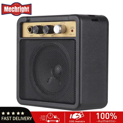 Mechright Đàn Guitar Mini Khuếch Đại Amp Loa 5W Với Đầu Vào 6.35Mm Đầu Ra Tai Nghe 1/4 Inch Hỗ Trợ Điều Chỉnh Âm Lượng Âm Lượng Overdrive