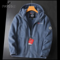 Men's Hooded Polar Jacket Thick Casual Solid Jacket With Pockets Large Winter Jackets. 