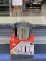 Nồi luộc gà Kalpen Shiner Nồi inox 304 cao cấp 28cm - 11L, 5 lớp quai inox đinh tán sáng bóng gắn chắc đun được bếp từ. 
