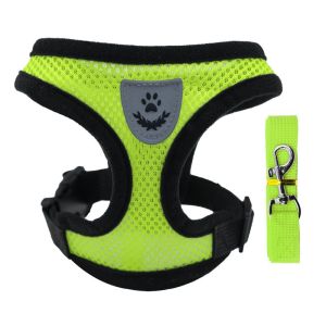 [SG] Soft Breathable Air Nylon Mesh Puppy Dog  Cat Harness and Leash Set