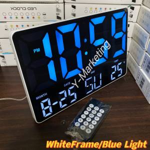 (0717) LED LARGE Display Digits Digital Alarm Clock Wall-Hang & Display Stand With Remote Control