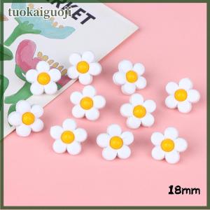 tuokaiguoji 10pcs 18 15mm trẻ em của áo đầy màu sắc hoa Shank nút cho trẻ em quần áo dễ thương Áo sơ mi áo len trang trí trang trí may phụ kiện