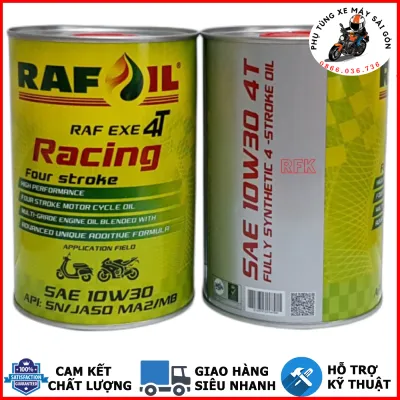 Nhớt tổng hợp RAFOIL 10W30 dành cho xe số xe ga nhập khẩu UAE [Mua 5 tặng 1 phểu]