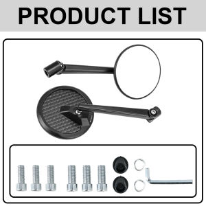 Side Mirror Wide Plus Lens & Round Lens Made in Thailand Original Reflector Motorcycle Universal