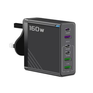 Portable 160W Wall Charger Dock Station Multi Port Power Adapter Tablets Charging Block for Various Phones Tablets