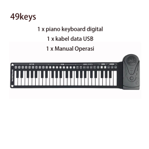 Portabel Piano Elektronik Multifungsi 88 Keys Pemula/ Mainan Anak Piano Elektronik 88 Keys/ Piano Elektronik Soft-Key Lipat Nyaman / Piano Gulung instrumen musik