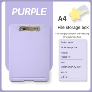 2 IN 1 Clipboard with Storage Large Capacity Storage Clipboard Folder Storage Clipboard File Box A4