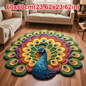 CRUSHES Soft Pea Carpet Non-slip Special-shaped Pea Mat Portable Absorbent Blanket for Living Room Tea Table Bedside