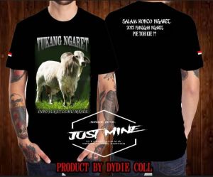 Kaos Sapi Tukang Ngarit Kualitas Distro | Bahan Halus Katun Kombed 30s | COD