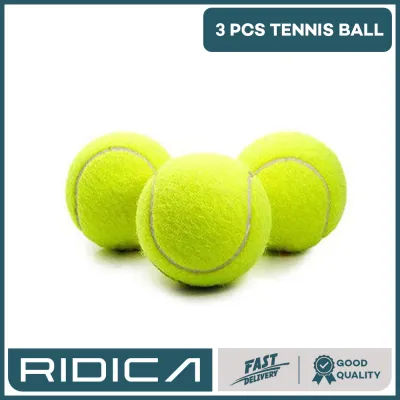 RIDICA 3pcs Tennis Balls Durable Elasticity Round Training Learning Sports Exercise Adults Fitness Sports