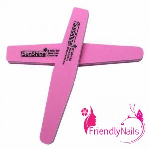 ตะไบบัฟ SunShine แบบละเอียด 2 ด้าน ทรงตรง ปลายมล