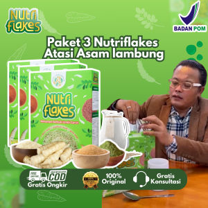 Paket 3 Nutriflakes Sereal Sehat Atasi Asam Lambung dan Maag