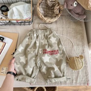 7030-1 Children Pants autumn boys and girls loose leg pants children harem cotton printed pants girls pants2026