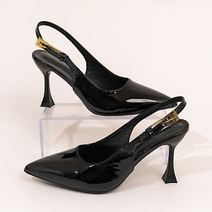 Free Shipping Fashionable Plus-Size WomenS Pointed-Toe High Heels New Style With A Back Strap And Closed-Toe Design WomenS High-Heeled Sandals