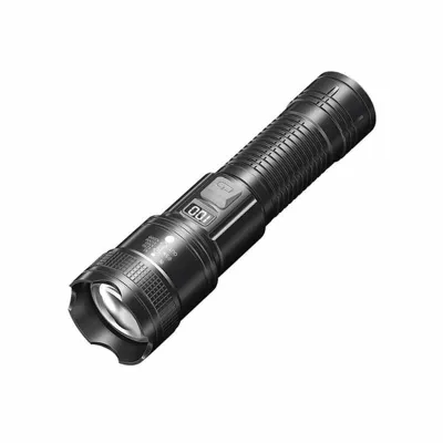【COD】P50 senter super terang 10000 Lumens tahan air zoom Rechargeable senter cas Swat Police Terbaik Tahan Air IPX4 Zoom USB