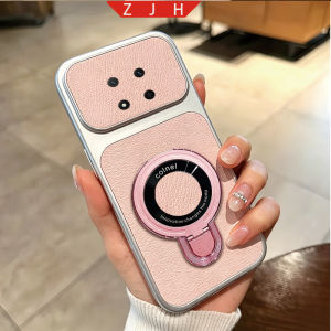 Suitable For Honor X9C Leather Phone Case Folding Bracket Shockproof Casing With U Magnetic Suction