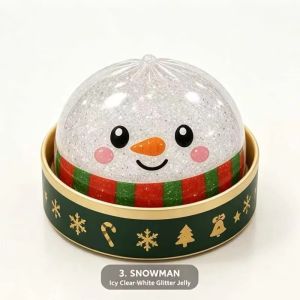 2026 New Christmas Dumpling Squishy Snowman Elk Santa Claus Squeeze Ball with Box Sensory Stress Relief Fidget Toy Christmas Gift for Adult Kids