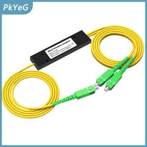 PkYeG 1PC 1x2 FTTH sợi quang Splitter 1 điểm 2 sợi quang Splitter hộp giảm dần 1 đến 2 Splitter hộp SC APC phụ kiện máy tính