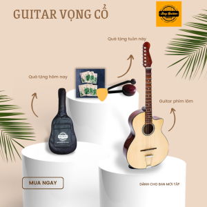Đàn Guitar phím lõm vọng cổ DVC70 cho người mới tập cho Âm thanh mùi chuẩn cổ nhạc - Bảo hành 12 tháng Duy Guitar Store