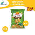 Super Crunch Chip-charon Pinoy Bawang 32g (bundle of 10). 