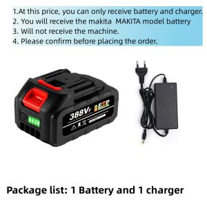 6 Gears Brushless High Powerful Electric Blower 2model makita 1000W 2 In 1 Blowing& Suction Leaf Dust Collector Turbo Blower Garden Household Dust Cleaning Blower Power Tools For 18V Makita Battery