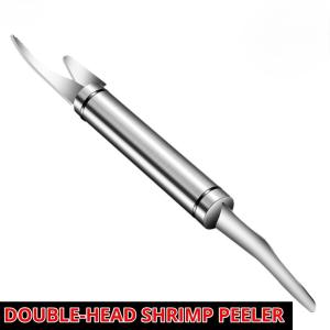 Stainless Steel Shrimp Peeler Prawn Shrimp Deveiner Fishing Knife Lobster Shell Remover Peel Device