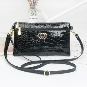 Túi đeo chéo nữ dáng ví cầm tay nhiều ngăn da bóng dây đeo thời trang tùy chỉnh tiện lợi LX278