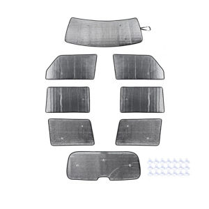HH8 TESIN Car Front Rear Windshield Sunshade Cover For Jeep Grand Commander 2006 2007 2008 2009 2010 Windows Sun Shade Sun Visor Pad M6Y4T