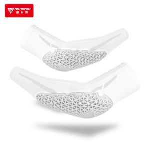 MOTOWOLF สนับศอกกันแดดสำหรับขี่แผ่นสวมข้อศอก Sarung Lengan ขี่รถจักรยานยนต์ชายหญิงกันแดดเนื้อนุ่มระบายอากาศได้ดีมีการป้องกันข้อศอก