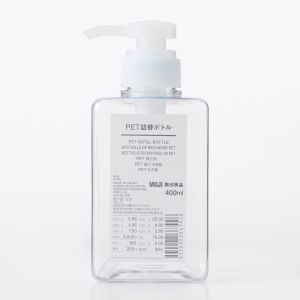 MUJI PET Refill Bottle / Clear 400ML
