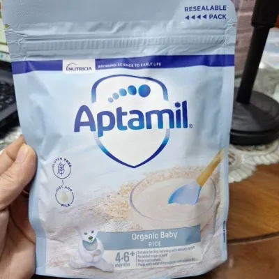 BỘT ĂN DẶM APTAMIL ORGANIC ANH gói 100g/ 125g dành cho bé 4_6m+ date mới nhất