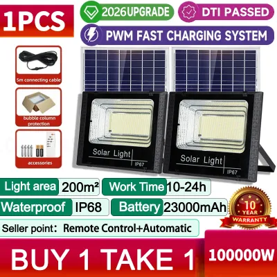 TMALL Solar Light Led Outdoor Waterproof Automatic Flood Lights with Solar Panel Complete Set Switch Remote Control