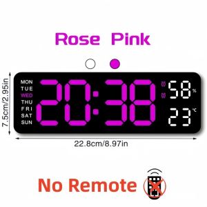 Cozy Bedside Alarm Clock with LED Ambient Light No Glare Dual Alarms for Heavy Sleepers【Minimali】