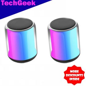 TG NBY221 Cool Light RGB Effect 360° Stereo Surround Sound Computer Speaker Bluetooth V5.2 USB Plug and 3.5mm Audio Jack