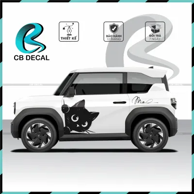 Tem dán xe Vf3 - Decal ChipBap dán xe - tem 2 bên sườn