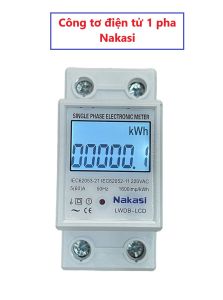 Có RESET - Công tơ điện tử 1 pha hiển thị nhiều thông số 220V 60A