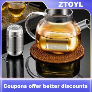 【ZTOYL】 Tea Strainer Stainless Steel Tea Infuser Tea Leaves Spice Seasoning Ball Strainer Teapot Fine Mesh Coffee Filter Teaware