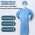 PPE Non-Woven Isolation Gown Disposable Thickened Protective Work Clothes. 