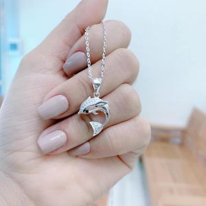 Dây chuyền bạc mặt cá heo siêu xinh