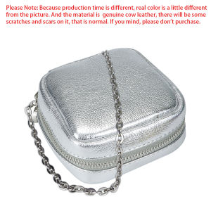 Hoàng Gia Bagger da thật Xách Tay Túi mỹ phẩm thời trang lưu trữ nhỏ PURSE dây xích nhỏ Túi đeo chéo cho phụ nữ 1873