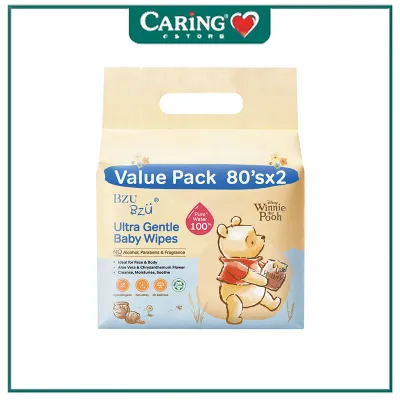 Bzu Bzu Ultra Gentle Baby Wipes (80s × 2 / 80s × 3)