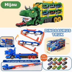 Dinosaur Eating Cars Educational Toy Novelty Dinosaur Swallowing Truck Girls Babies Preschool Kids Party