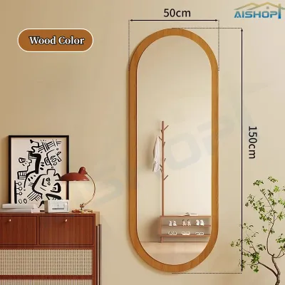[SG Seller]Log full-length mirror/High-definition mirrors/Wall-mounted full-length mirror/Shaped full-length mirror