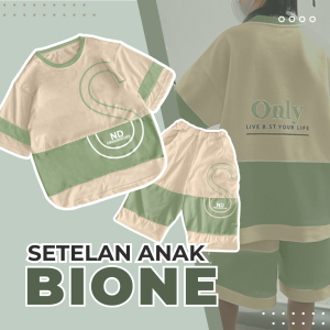 Amspro - Setelan Anak Laki-laki Merah Putih Baju Kaos Pakaian Anak Laki-laki Fashion Kids Setelan Anak Bione Trendi Kasual Terbaru