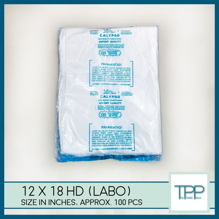 Plastic Labo 12 x 18 HD (Labo) Calypso Plastic | Approx. 100 pcs/pack ThePlasticPlace